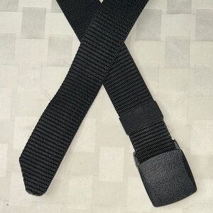 Black Men's Web Belt